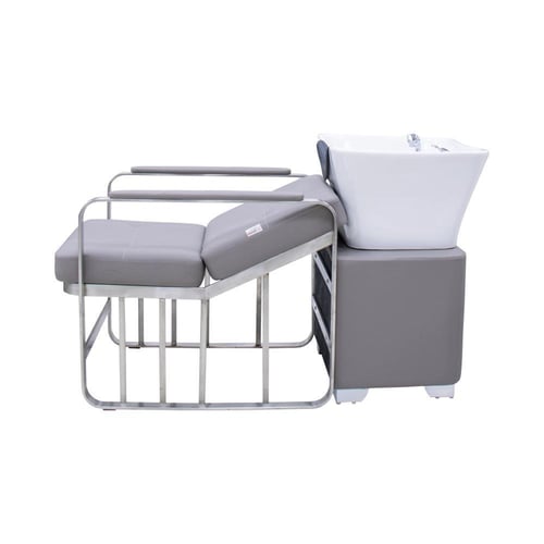 كرسي مع مغسلة رمادي C68