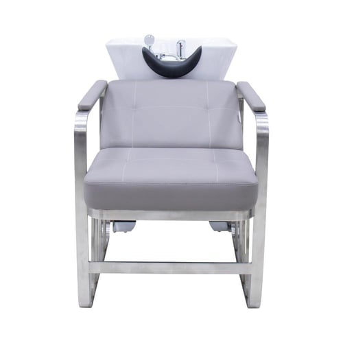 كرسي مع مغسلة رمادي C68