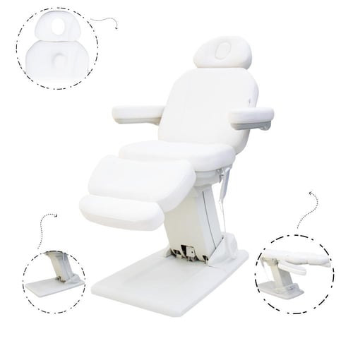 سرير مساج كهرباء ابيض 6001A