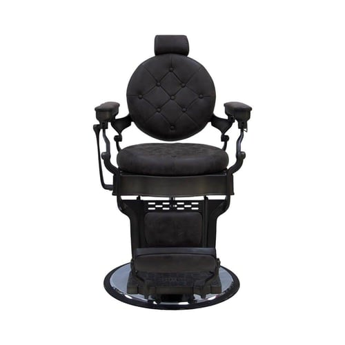 كرسي حلاقة كلاسيك بني غامق AW-9147C