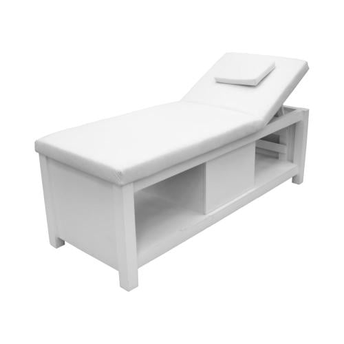 سرير مساج خشب ابيض WB5003