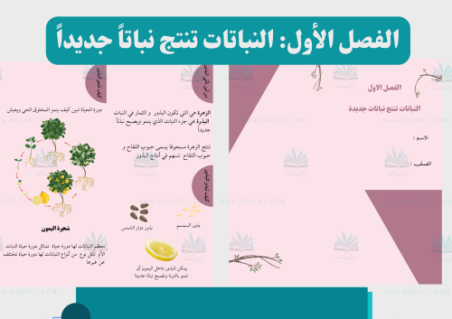 مطوية النباتات تنتج نباتاً جديداً