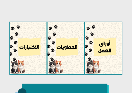 ملف إنجاز قطط