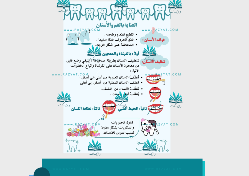 مطوية العناية بالفم والأسنان pdf