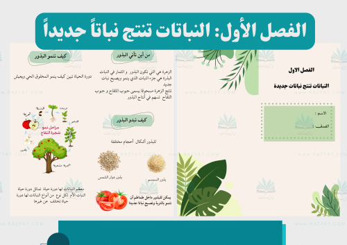 مطوية النباتات تنتج نباتاً جديداً