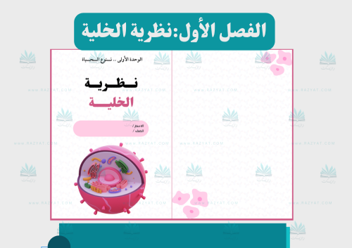 مطوية نظرية الخلية علوم سادس ابتدائي جاهزة للطباعة PDF