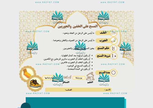 مطوية المسح على الخفين والجوربين