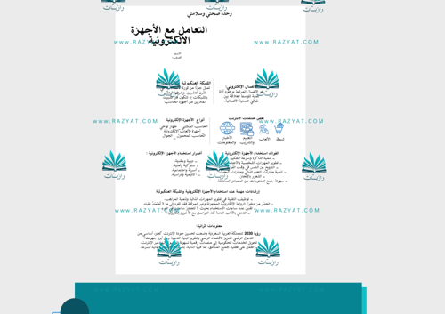 مطوية التعامل مع الأجهزة الالكترونية