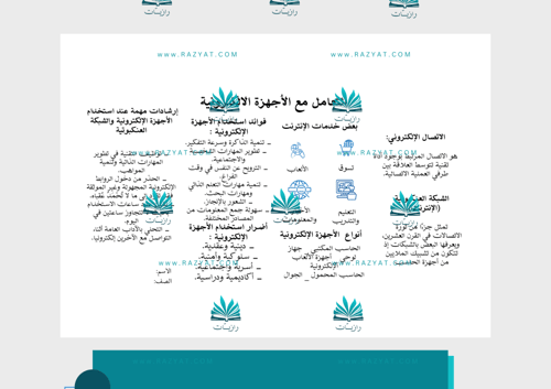 مطوية التعامل مع الأجهزة الالكترونية