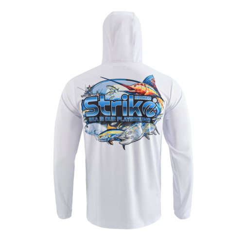 تيشرت لونق سليف مونستر هودي وايت واڤى UPF 50+ UV