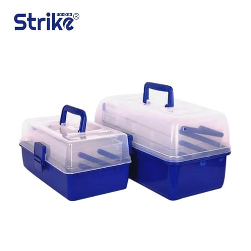 بوكس شفاف ازرق كبير