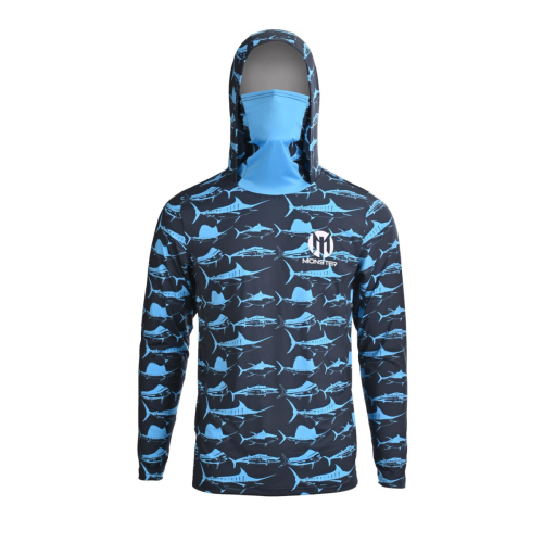 تيشرت لونق سليف مونستر هودي مارلين UPF 50+ UV