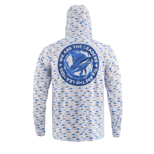 تيشرت لونق سليف مونستر هودي سيل فيش الجديد UPF 50+...