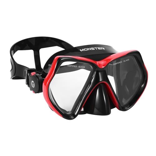 نظارة مونستر اكوا اسود احمر