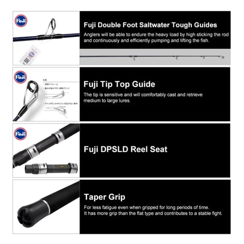 Noeby Rod Gainers ShoreCasting 902H / 25-110G/ 275...