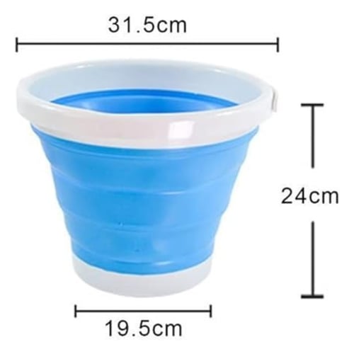 دلو صيد للطعوم قابل للطى 10 لتر