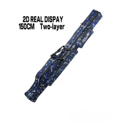 شنطة قصبات مموه ازرق