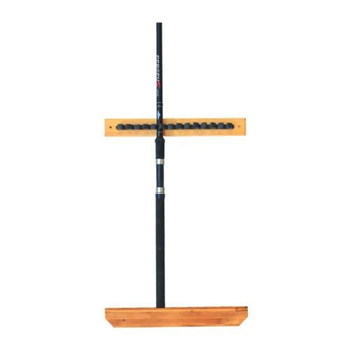 استاند جداري خشب لقصبات الصيد 7 خانة