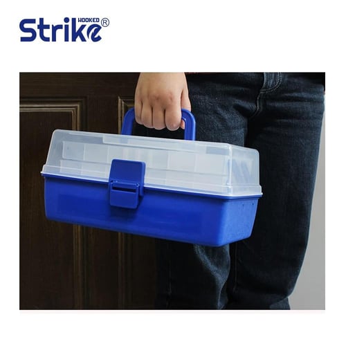 بوكس شفاف ازرق كبير