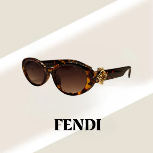 نظارة فندي Cat eye باللون التايقر