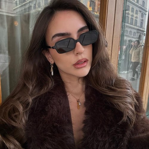 نظارة ميو ميو Recto باللون الاسود