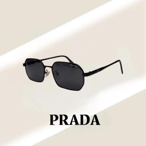 نظارة برادا بعدسة مستطيلة باللون الاسود