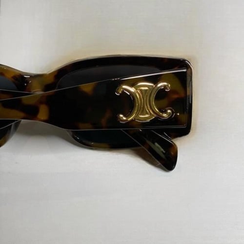 نظارة سيلين عدسة مستطيلة باللون التايقر