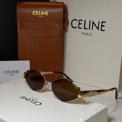 نظارة سيلين سداسي باللون الروز قولد -2-