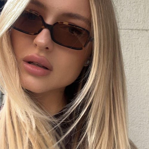 نظارة ميو ميو Recto باللون التايقر عدسة بني