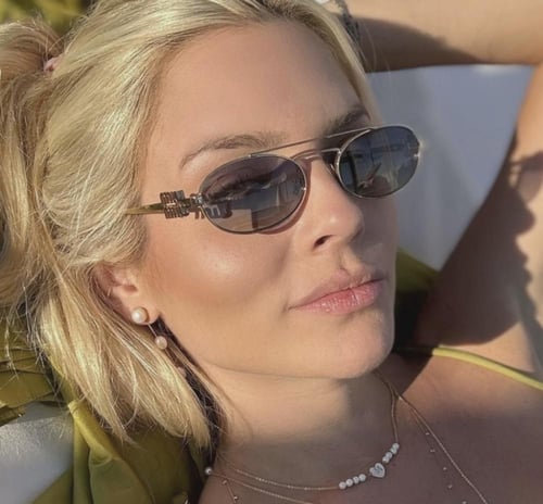 نظارة ميو ميو باللون الفضي