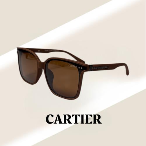 نظارة كارتير باللون البني وعدسة باللون البني