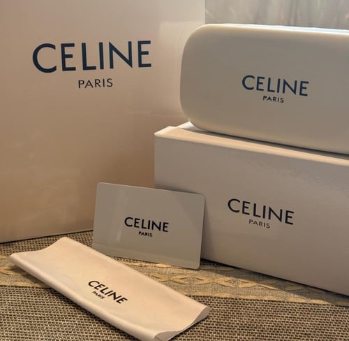 نظارة سيلين عدسة مستطيلة باللون التايقر