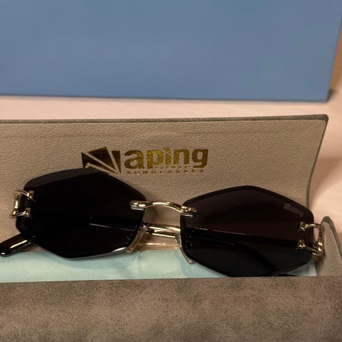 نظارة من Aping بدون إطار باللون الفضي