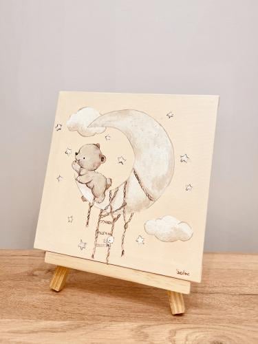 رسم يدوي على لوحة كانڤس