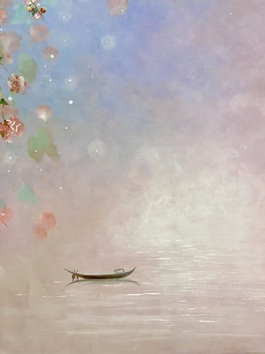 ارسميها بنفسك معي لوحة حالمة