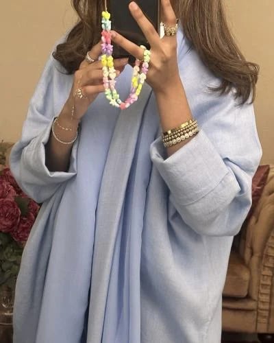 Sky blue abaya