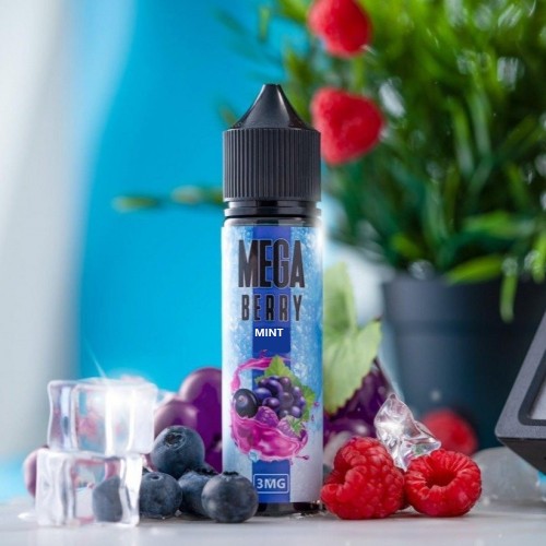 نكهة ميجا مكس توت منت 60 ملي - MEGA BERRY MINT - 6...