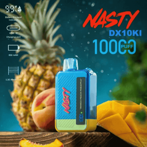 ناستي بار - 10000 سحبة نكهة مانجو خوخ أناناس (NAST...