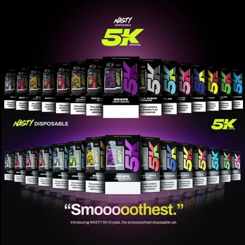 سحبة ناستي كريستال 5K ليتشي 5000 موشة - NASTY CRYS...