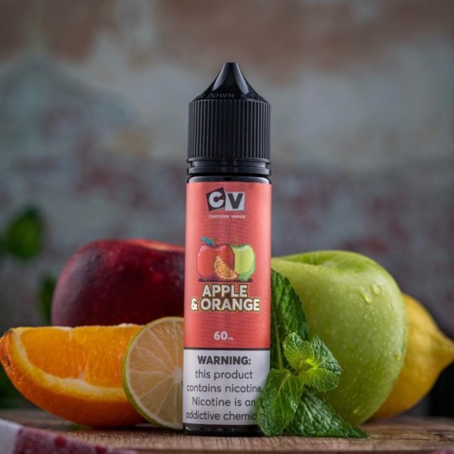 نكهة سي في تفاح برتقال 60 ملي - CV APPLE ORANGE -...