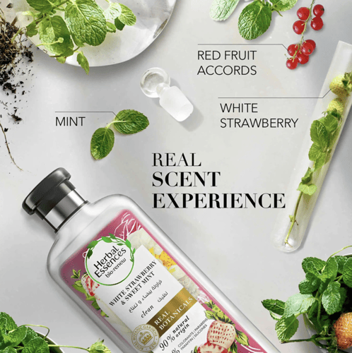 هيربل اسنسز شامبو بالفراولة البيضاء والنعناع ٤٠٠ م...