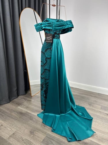 فستان بترولي راقي