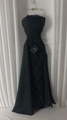 فستان طيف زيتي