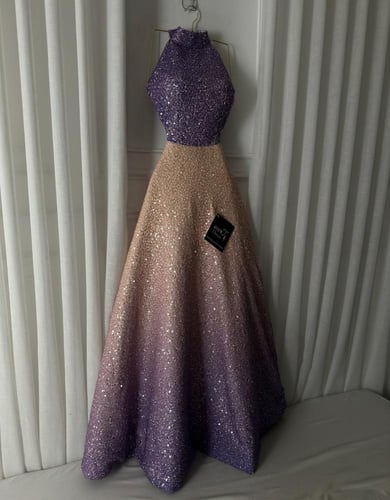 فستان شتوي مموج لونين