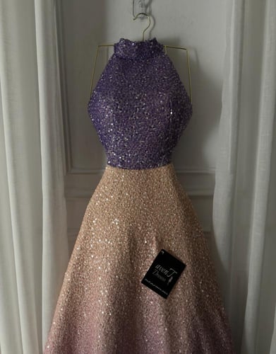 فستان شتوي مموج لونين