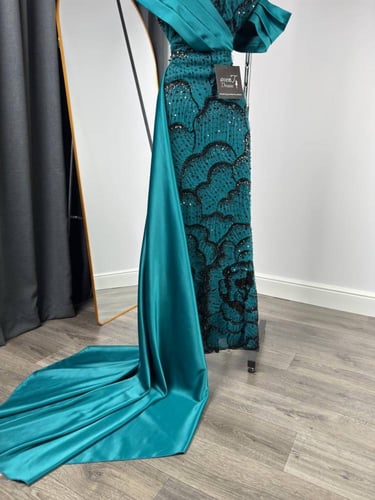 فستان بترولي راقي