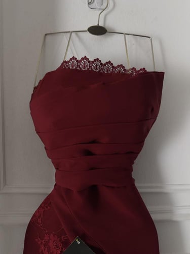 فستان طيف برغندي