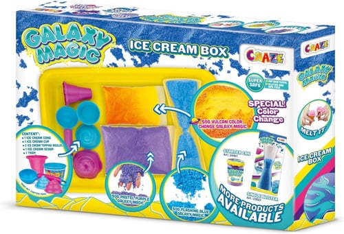 صندوق جالاكسي ماجيك آيس كريم من كريز.