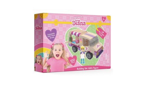 مجموعة بناء من Love Diana ١٠٠ قطعة.