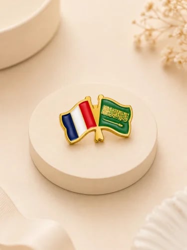 علم السعودية وفرنسا